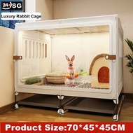 Rabbit cage Rabbit special cage with toilet Rabbit cage Household large guinea pig guinea Ornamental