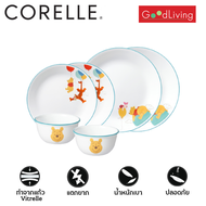 Corelle Set Pooh with Friends จานอาหาร จานแก้ว ชามอาหาร จำนวน 6 ชิ้น [C-6D-POOH2-SS]