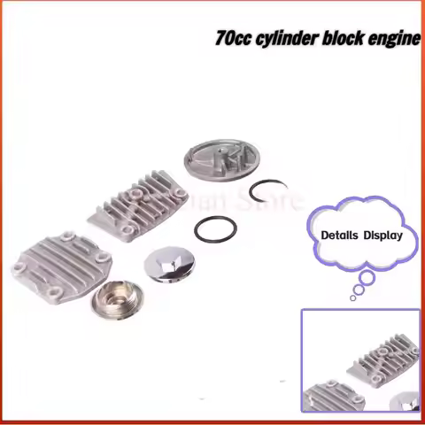 50cc 70cc 90cc 110cc Motorcycle Oil Cooler Adapter Engine Cylinder Cover Horizontal Engine Adapter E