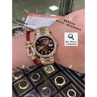 [Real Gold Real Diamond] Private Order Rolex Weekly Diary Brown Color Dial Real Gold Real Diamond St