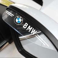 2ชิ้นเครื่องป้องกันแบบกันฝนกระจกฝนคิ้วมองหลัง BMW M มีโลโก้สำหรับ E36 E46 E30 E90 E30 F10 F30 E39 E6