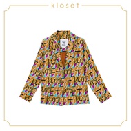 KLOSET Electric Blazer (AW20-T020) เสื้อสูทแขนยาว เสื้อผ้าพิมพ์ลาย