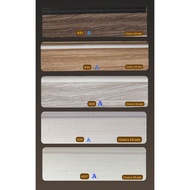 Modern Minimalist Brown Wood Motif Border List Wallpaper