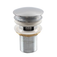 Talea G1 1/4‘’ Basin Sink Waste Pop Up, Click Clack Sprung Plug with Overflow for Bathroom Sink, Spr