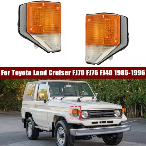 For Toyota Land Cruiser 70 Series FJ70 FJ750 FJ40 1985-1999 Car Front Bumper Corner Light FengT-C101