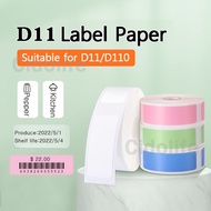 1Roll Niimbot D11 D110 Thermal Printer Refill Paper White/Colour/Transparent Label Sticker Waterproo
