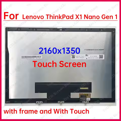 13 Inch Touch Screen For Lenovo ThinkPad X1 Nano Gen 1 Type 20UN 20UQ LCD Display Digitizer+Bezel As