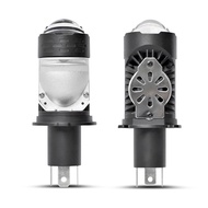 2PCS Lampu LED Headlamp Projie H4 Mini Projector Lens 100 Watt  Lampu Super Terang Lensa Mobil Motor