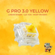 Gateron G Pro 3.0 Yellow Linear Switch – Smooth, smooth, comfortable | 3-pin | Easy mod | Build mech