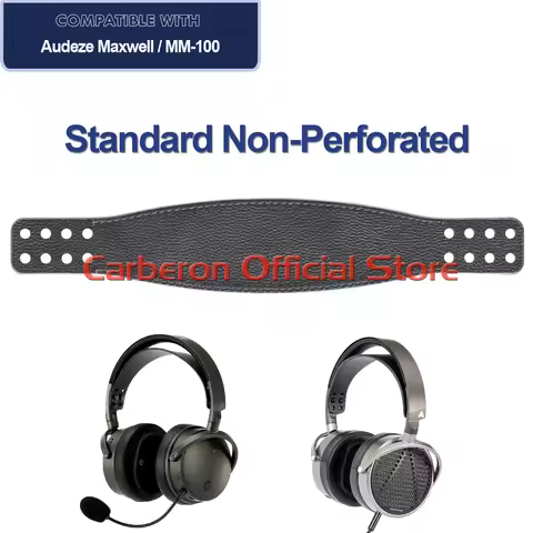 Carberon Genuine Leather Headband Strap for Audeze Maxwell Gaming Headset & Audeze MM-100 Profession