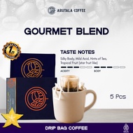 Arutala Drip Bag/Filter Bag Coffee: Gourmet Blend – 5 Drip Bag