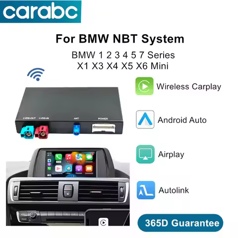 Wireless CarPlay Android Auto For BMW NBT 1 2 3 4 5 6 7 Series X1 X3 X4 X5 X6 MINI E60 E70 F26 F25 F