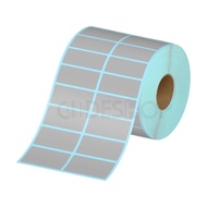 40x20mm Silver Matte Pet Mate Label Sticker 2 Line Stickers Contents 1000 Pcs Codeshop 40x20 mm