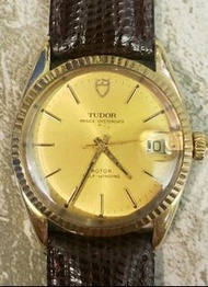 超新勁靓真品少有好狀態中古 TUDOR-75205-18K黃金套全自動日曆