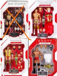WWE Ultimate Edition CM Punk, Cody Rhodes, Razor Ramon, Scott Steiner 公仔