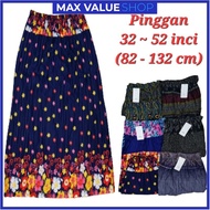 (𝟓𝐗𝐋) SKIRT LABUH MUSLIMAH PLUS SIZE / A LINE LONG SKIRT BIG SIZE / SKIRT KEMBANG SAIZ BESAR KULIT L