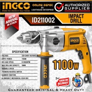 ♞,♘INGCO Industrial 1100W 16mm Impact Drill/Hammer Drill (ID211002) *LIGHTHOUSE ENTERPRISE*