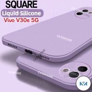 KK Vivo V30e 5G 2024 Square Liquid Silicone Casing For Vivo V30e V30 E VivoV30e V 30E Pro 5G 2024 Sh