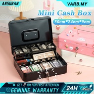 VARB Cash Box Password Portable Money Safety Box With Lock Black Cash Box Safety Money Box With Pass