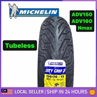 ADV150 ADV160 Nmax Michelin City Grip 2 Scooter Tayar Tyre Size 13 SKUTER 130 70 13 taya tires tubel