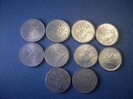 [布列格]早期臺灣錢幣 壹角蘭花鋁幣 民國63年 10枚 品相佳如圖 18