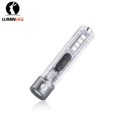 Lumintop Black Cat Mini EDC Flashlight Warm Light RGB UV Portable Flashlight Built-in Battery USB Ty