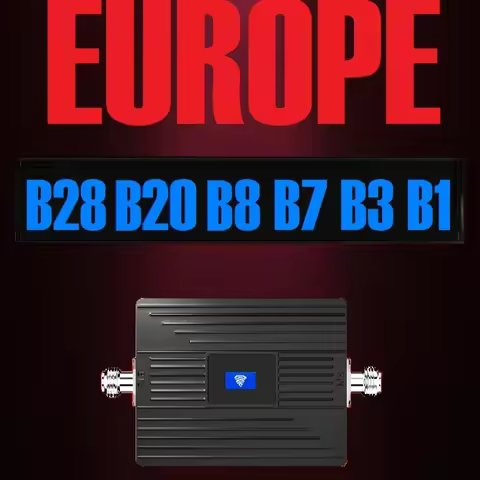 HWATEL Europe B28 B20 B8 B3 B1 700 800 900 1800 2100 1-Band 2-Band Cellular Signal Ampler Repeater G