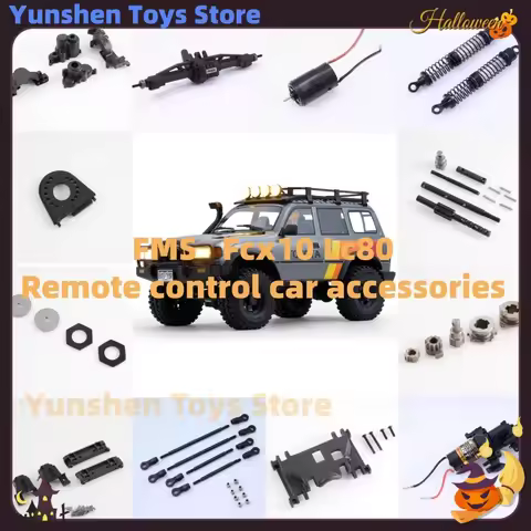 FMS FCX10 LC80 Upgrade Parts Gearbox Chassis & Servo Pull Rod Set RC Crawler Modification Accessorie