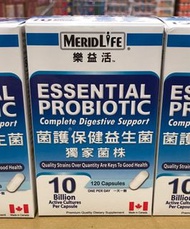 Costco好市多 MERIDLIFE 樂益活 菌護保健益生菌 120粒  probiotics