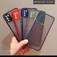 Infinix Hot 10 Play Soft Hard Case Silikon Matte Dove Froasted