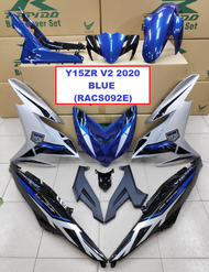 Rapido Cover Set Yamaha Y15ZR V2 Year 2020 Blue Red Accessories Motor Y15 Ysuku Blue Cyan Matte Titanium Red Color Y15ZR