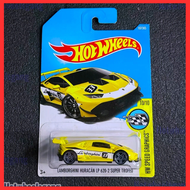 Hot Wheel Lamborghini Huracan LP620 2 Super Trofeo Yellow Racing Lamborghini Die Cast Car Kereta Lam