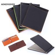 NONEDYODYE9I Short Skin Purses Fashion PU Leather Credit Card Bifold Money Clip