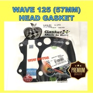 WAVE 125 HEAD GASKET 57 MM NP WAVE125 GASKET HEAD 57MM APPLE W125 GASKET HEAD NP 57 MM WAVE125 WAVE 