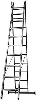 Homelux 825019 Aluminium Double Ladder 3.5 + 3.5 m, 2 x 13 Steps, 14.5 kg