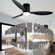 SG Stock Ceiling Fan With Light DC Motor Ceiling Fan 48"/52" Tri-Color LED Light Remote Control Ceiling Light 5-YEAR-WARRANTY