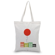 BALLOON Shopping Bag Print Custom Print Logo Text DIY Satchel Foldable BagHandbag Canvas Tote Bag Da