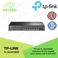 TP-Link TL-SG2210MP JetStream 10-Port Gigabit Smart Switch with 8-Port PoE+