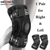 NEENCA 2-Pack Professional Hinged Knee Brace Medical Knee Support with Removable Dual Side Stabilize