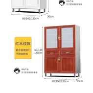 Stainless Steel High Cabinet Cupboard Cupboard Sideboard Storage Sideboard Kitchen Shelf Multi-Functional Cabinet Locker