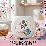 FRESH HY 4 IN 1 LAUNDRY CAPSULES CHERRY BLOSSOM (10ML X 28'S)
