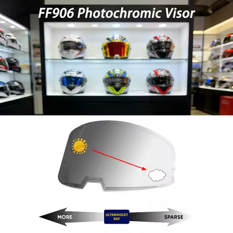 FF906 Helmet Photochromic Visor For LS2 FF906 Advant Motorcycle Helmet Visors Automatically hromic S