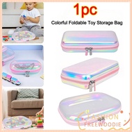 FREEWOODIE Transparent Zipper Hard Bag, Drawer Type Multifunctional Transparent Laser Storage Box, P