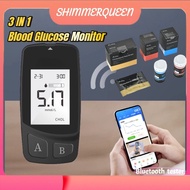 3 in 1 Cholesterol & Uric Acid and Blood Glucose household meter with test strips monitor