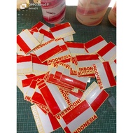 Indonesian flag stickers