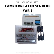 sTy Lampu DRL 4 LED Model All New Yaris l Buat Semua