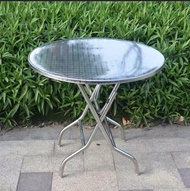 Dining table / outdoor new foldable 304 round table small square table dining table dining table