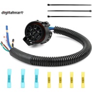 7 Pin Trailer Wiring Harness 7 Pin Trailer Connector 12-16 AWG Copper Wire & Flex Tubing