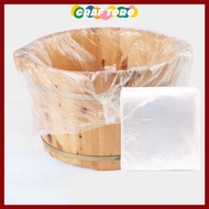 CRAFTORO 90PCS Disposable Foot Tub Liners, Plastic Thicken Bath Basin Bags, Environmentally Foot  SP