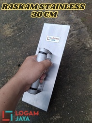 Raskam Roskam Panjang 30cm Bahan Stainless Steel Tebal – Alat Acian Dinding Bangunan